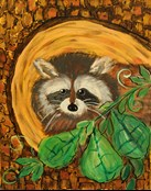 Painting of a Raccon