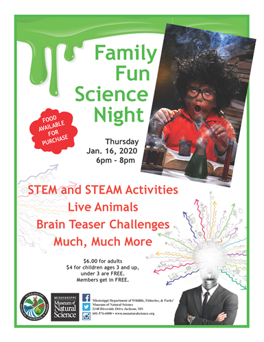 family fun science night 2020
