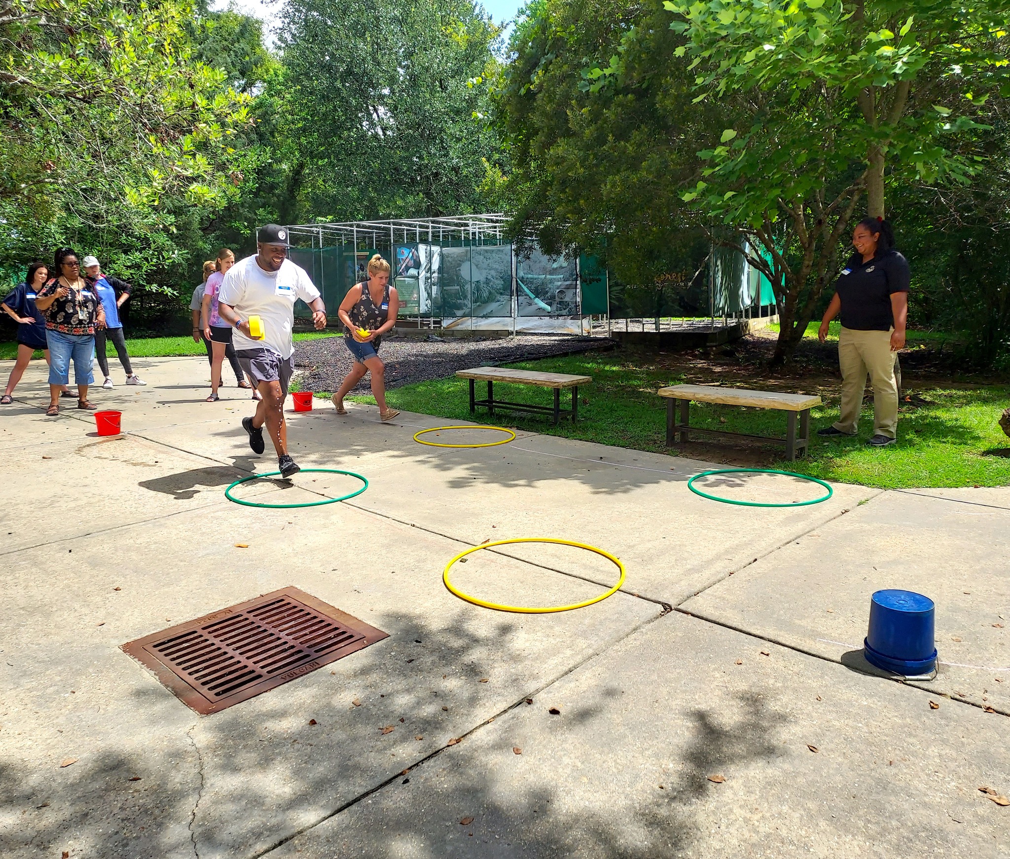 Teachers having fun at a Teacher Workshop