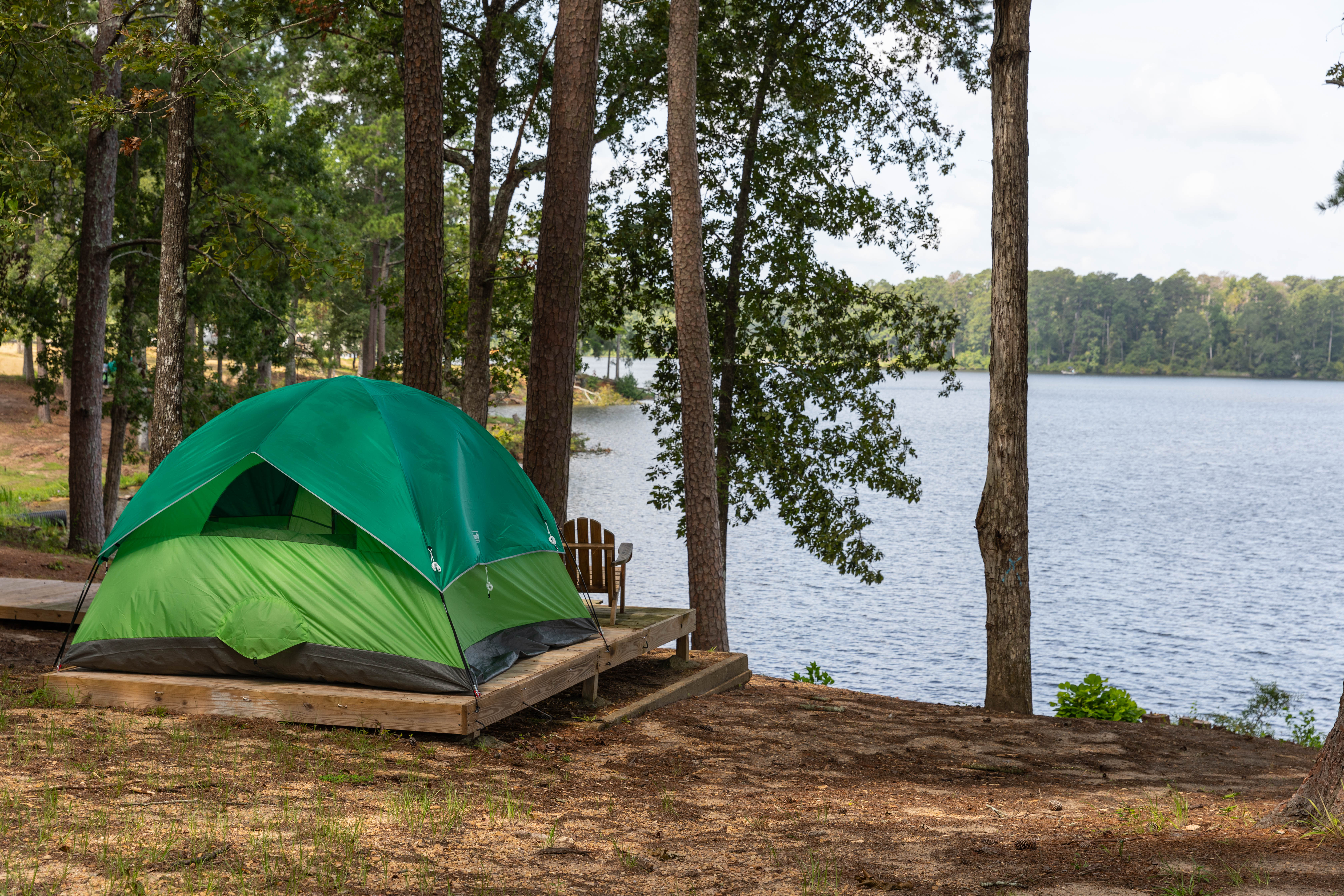 camping at Percy Quin State Park