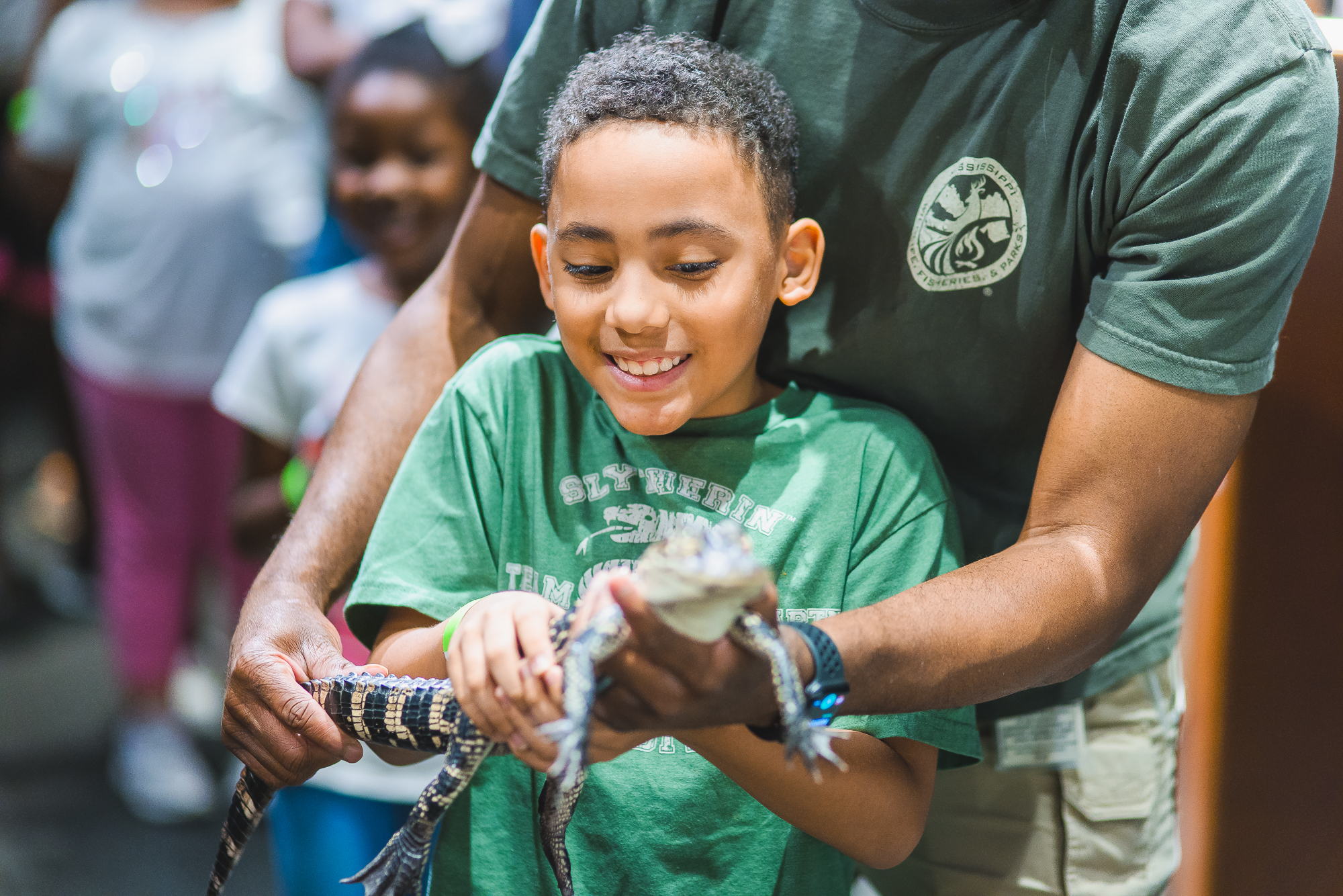 MSF child with alligator