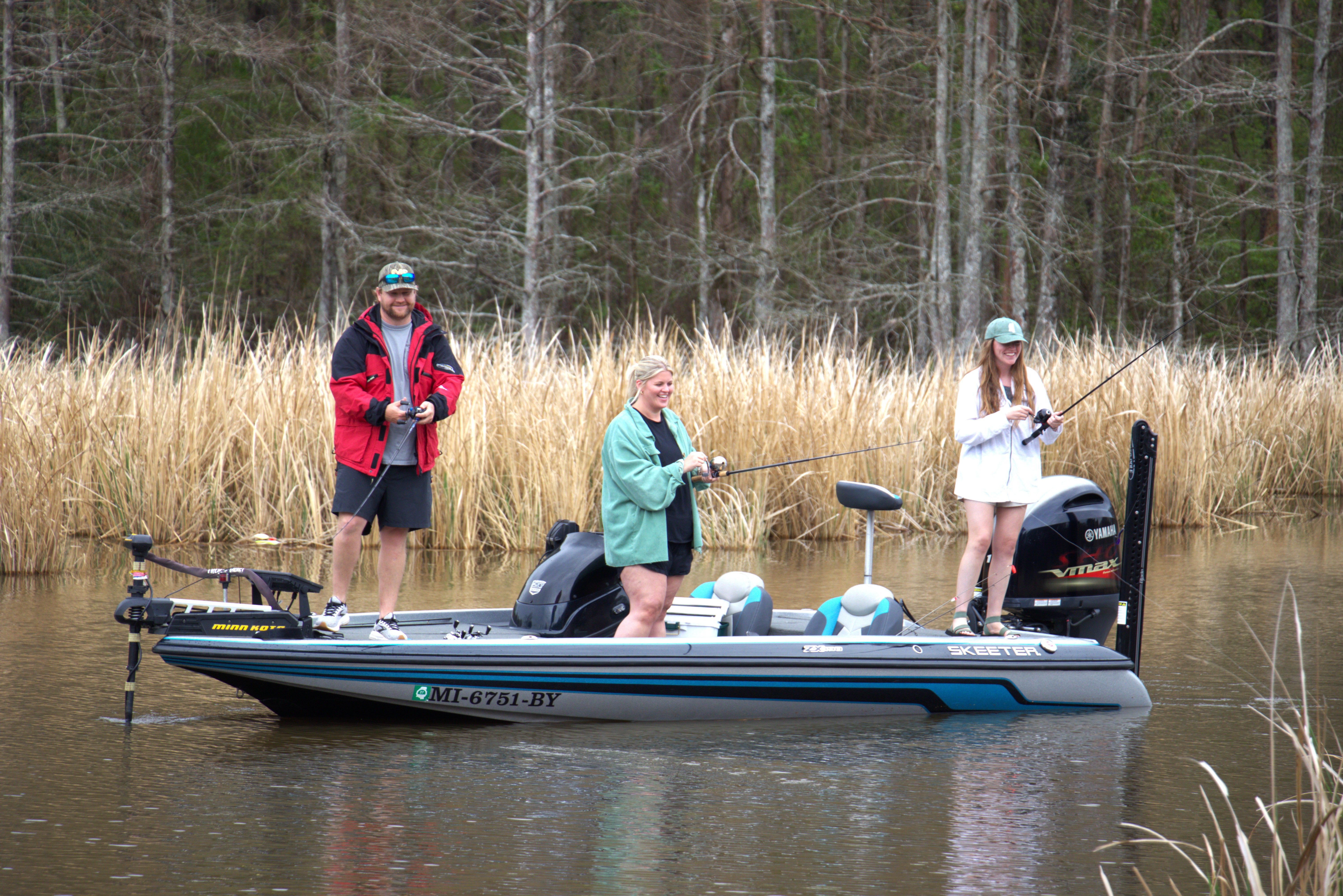 Fishing on a Boat