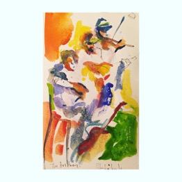 mmns Langford workshop example of Gouache on Paper